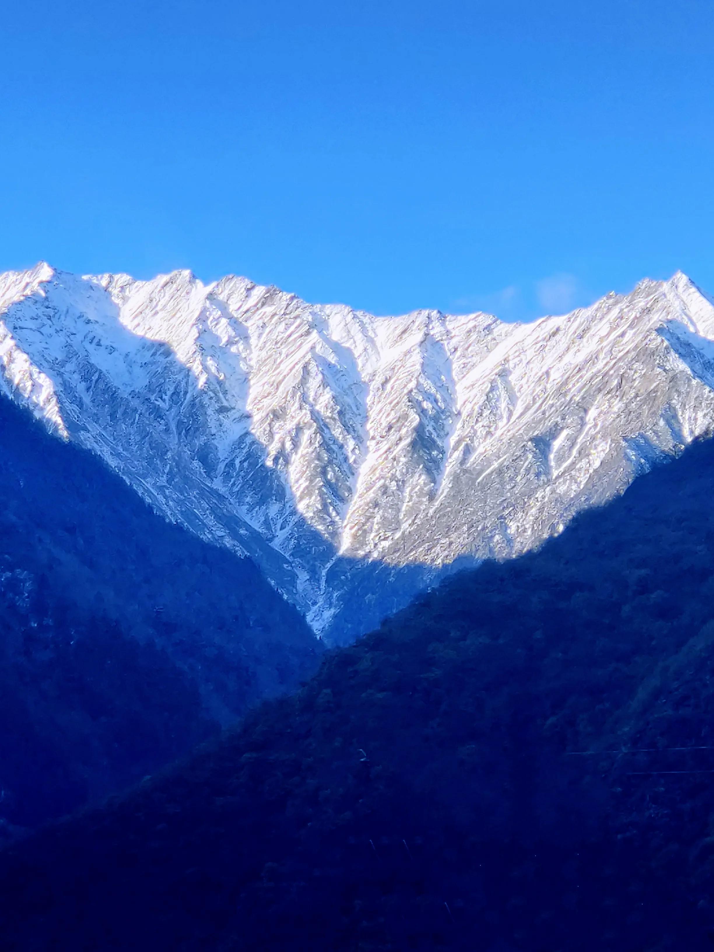 雪山上的红盖头图片